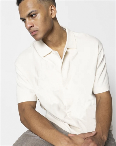 Clean Cut Copenhagen - Calton Structured Hemd - Ecru